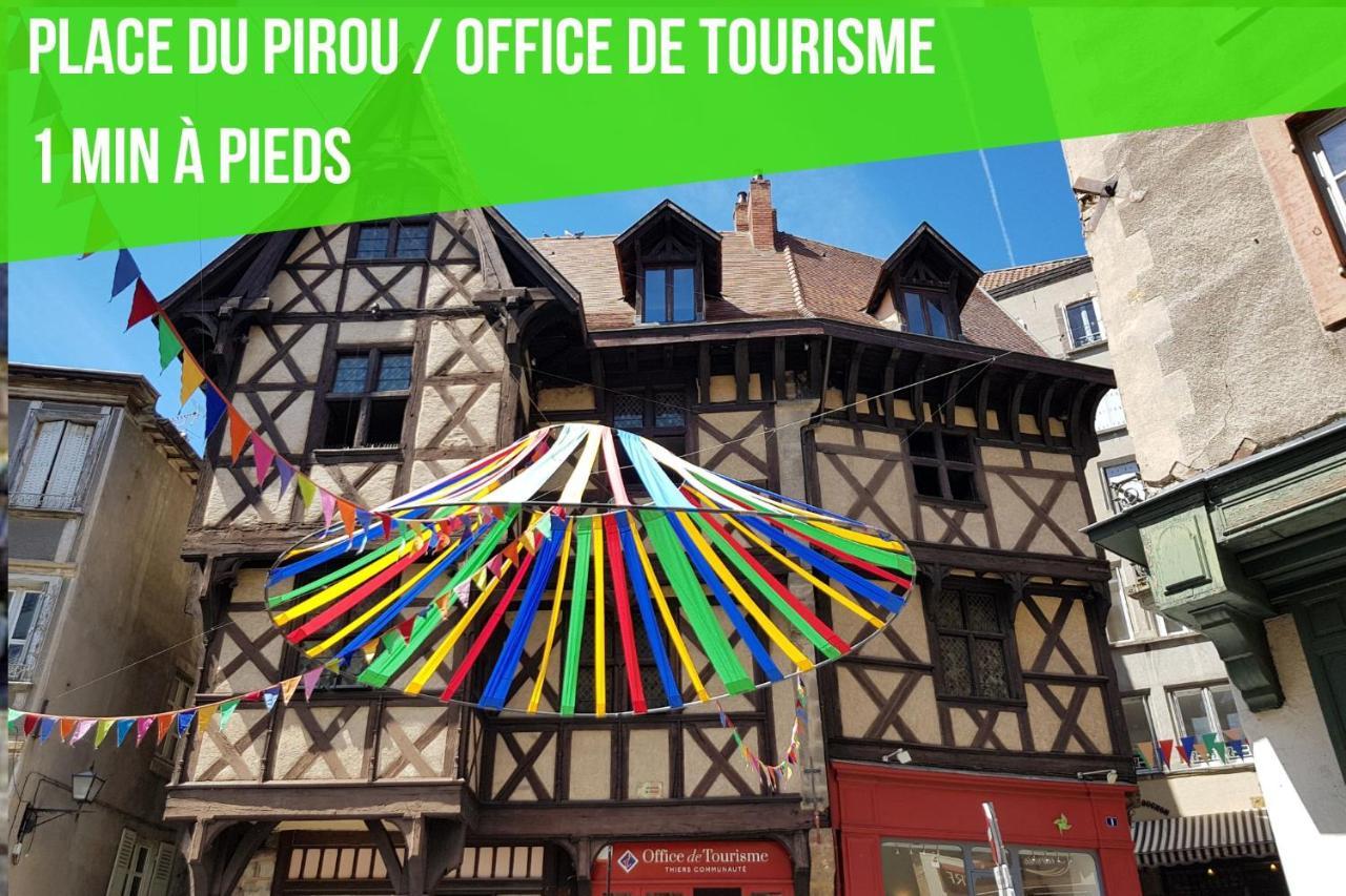 Le Double Pirou # 2 Appartements # Halte Auvergne Thiers Exteriér fotografie
